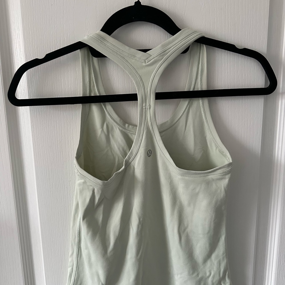 Lululemon Cool Racerback Tank Top *Nulu - Light Mint Green - Size 0 - Picture 3 of 4